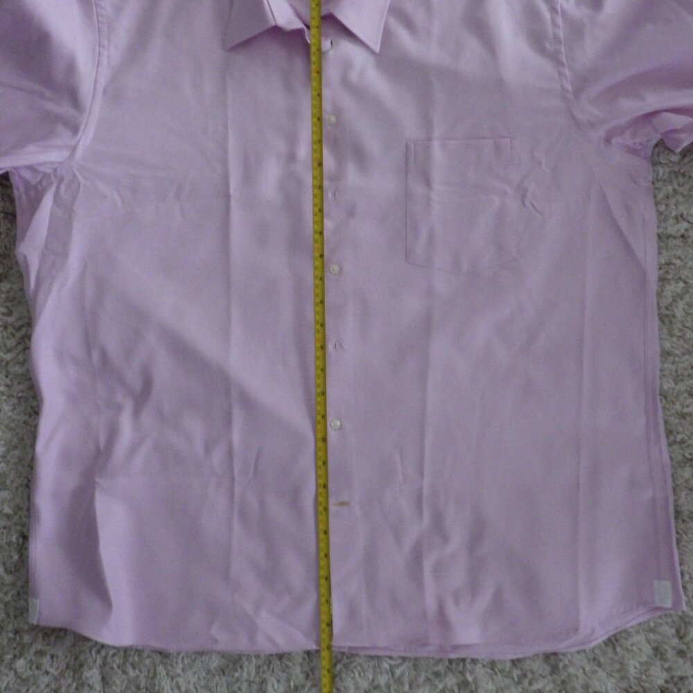Jack Lipson Signature Men's Long Sleeve Dress Shirt Size L/18.5 Pink Dressy New - Picture 10 of 12